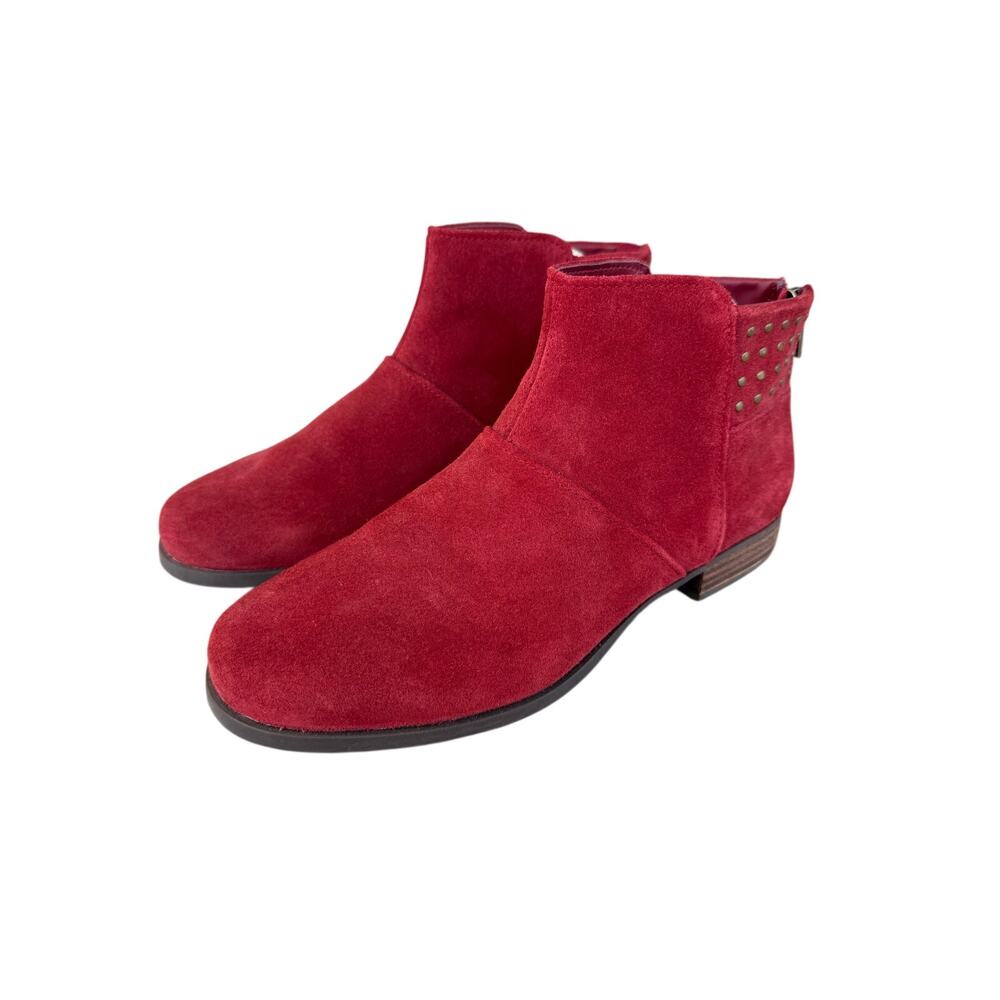 Koolaburra by UGG Red Suede Ankle Bootie Women's Sz 8.5 EUC